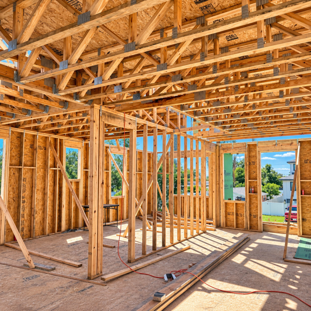 Three-Story Custom Home - Phase 4 of 4: Third-Floor Framing & Roof Trusses
