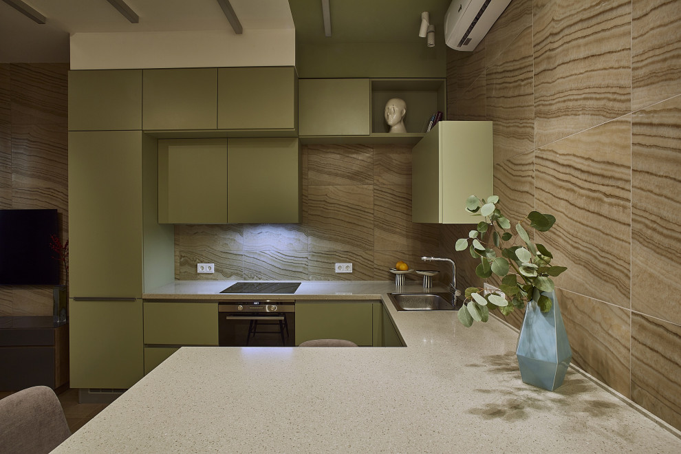 Кухонный гарнитур SOLO + ручка GOLA