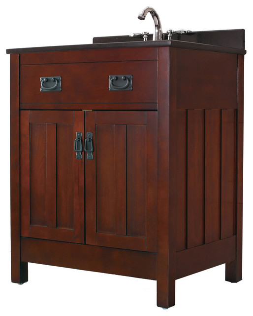 Cain Dark Walnut Vanity Traditional Bathroom Vanities And Sink Cain Dark Walnut Vanity