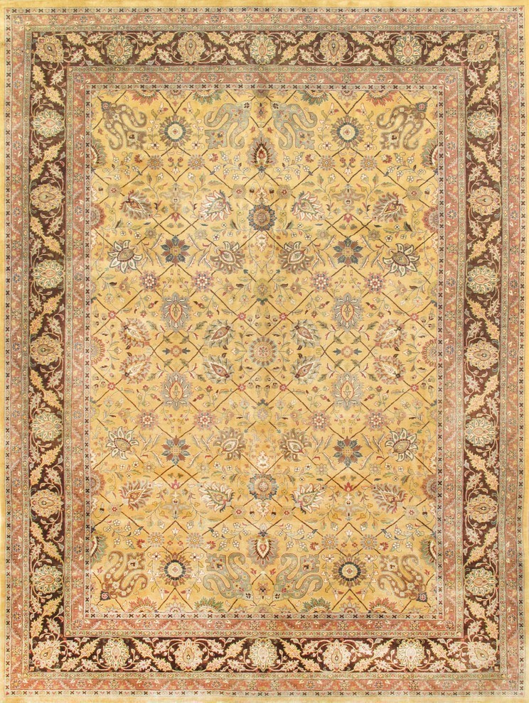 Baku Collection Hand-Knotted Lamb's Wool Area Rug, 8'10"x11'10"