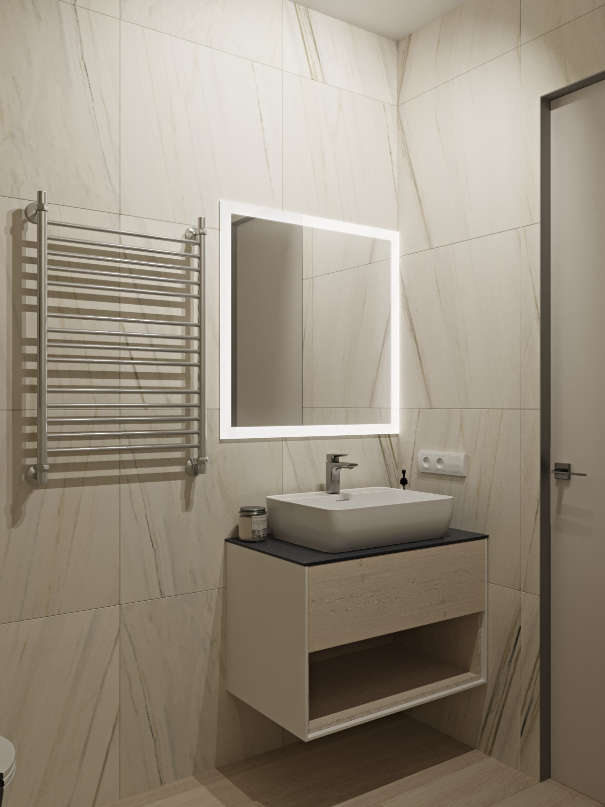 Проект трехкомнатной квартиры для дамы с собачкой.