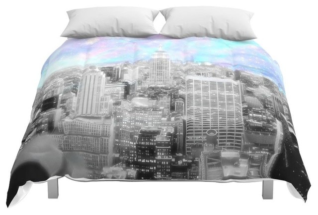 Society6 New York City Comforter Contemporary Comforters And