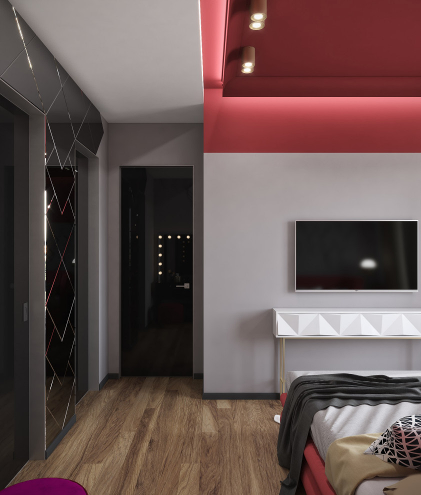 Яркий дизайн квартиры в ЖК "Пресня Сити"