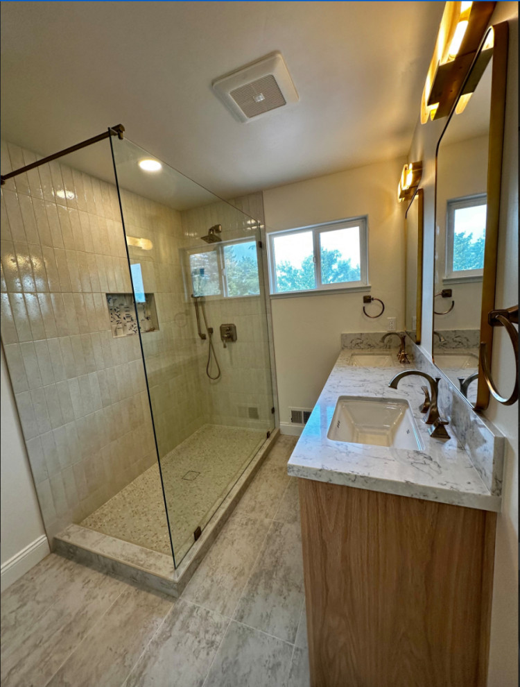 Coastal Grandmillenial Glam Bathroom