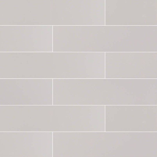 Domino Gray Glossy 4x16 Subway Ceramic Tile, 44 Sft