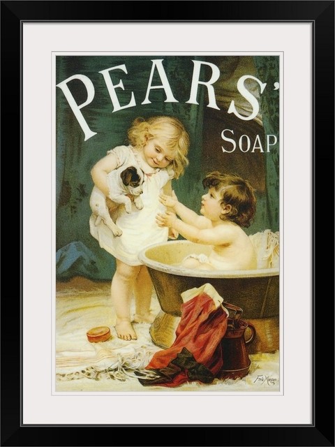 Vintage  Advertising poster  A4 Photo RE PRINT  Pears Soap 15 