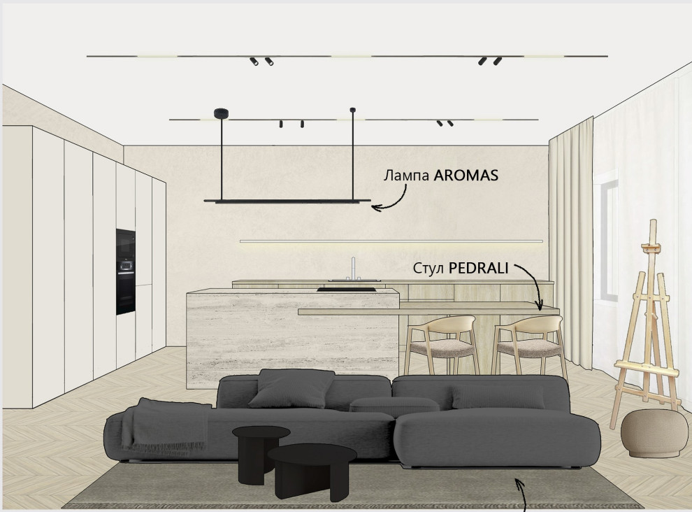 Кухня-гостиная