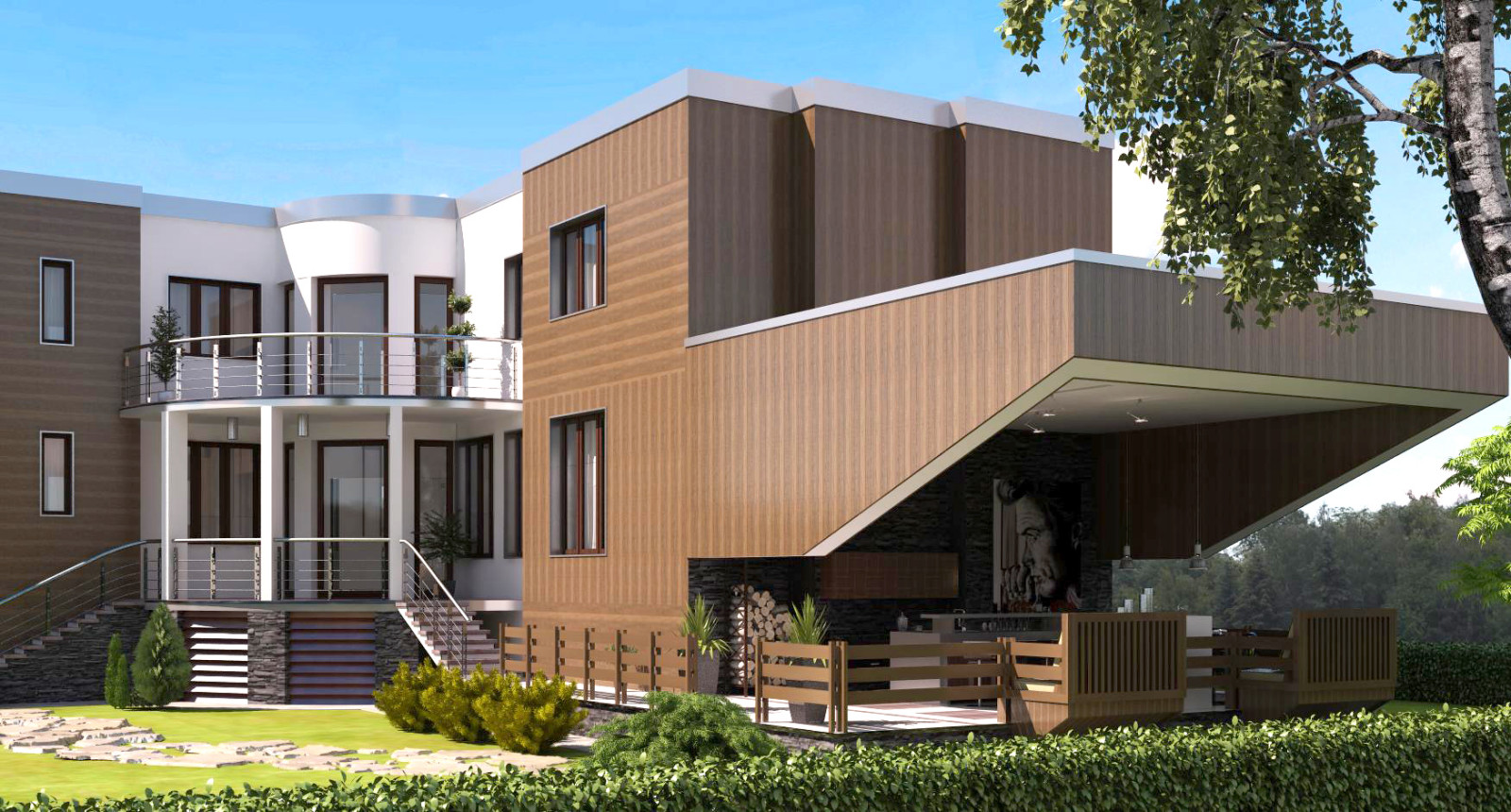 Экстерьер дома в Николиной поляне