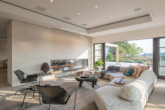 Southampton Residence contemporary-vardagsrum