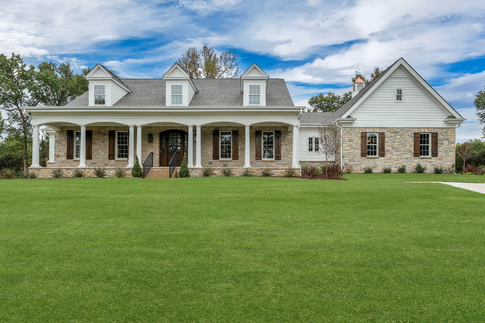 Inspiration for a transitional home design remodel in St Louis
