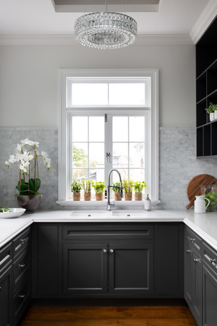 Red Hill Hamptons Home traditional-kitchen