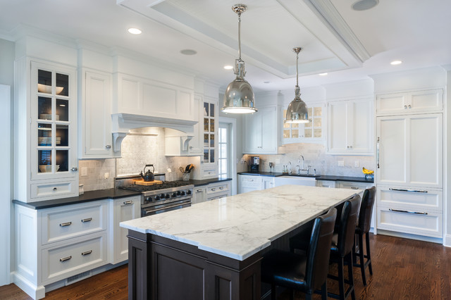 Black & White contemporary-kitchen