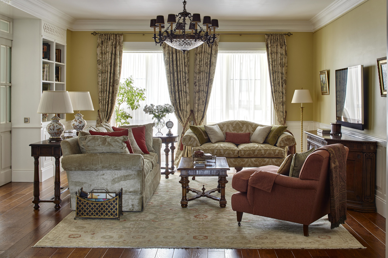 Фотосъемка интерьера квартиры на Весковском переулке для SALON Классика