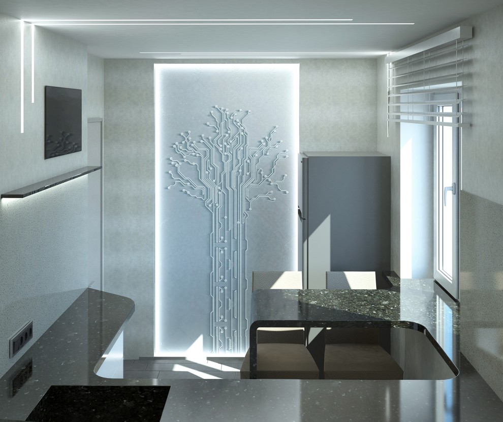 Одухотворенный хай-тек - квартира для молодого человека