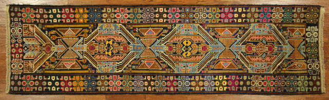 New Oriental Baluch Runner Hand Knotted Wool ColorFull Egyptian Design Rug Free