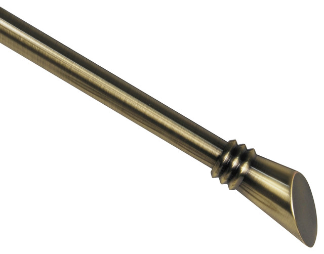 Versailles Ms05 Torch Rod Set Transitional Curtain Rods By Versailles Ms05 Torch Rod Set 28 48 Antique Brass