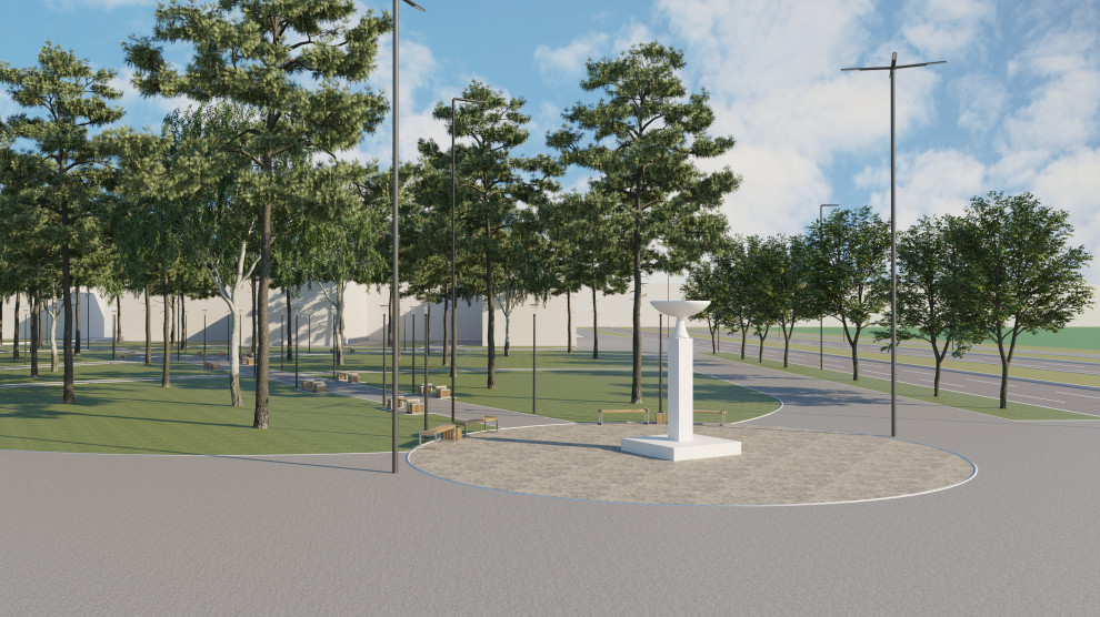 Сквер медиков на ул.Гагарина