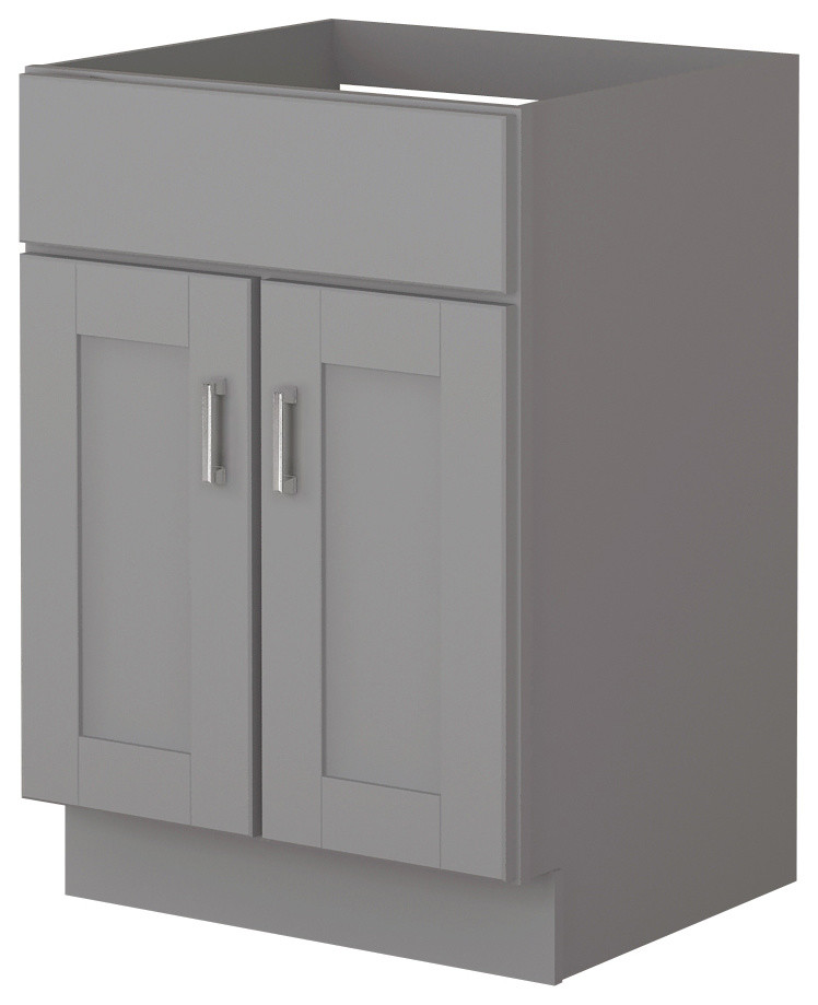 Grayson Vanity, 24" Transitional Bathroom Vanities And Sink