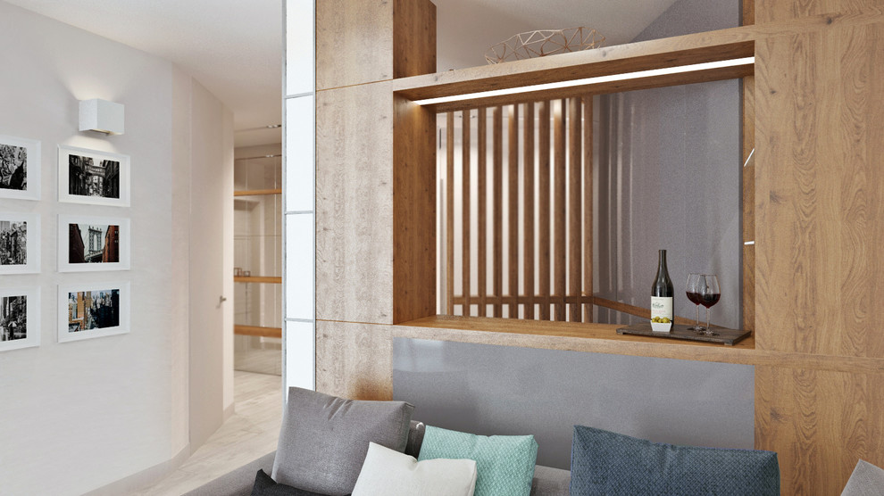 Общая зона с видом на бар