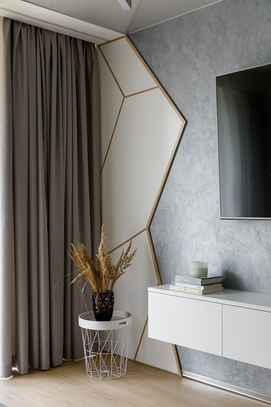 Интерьер трёхкомнатной квартиры в стиле минимализм, г. Калининград