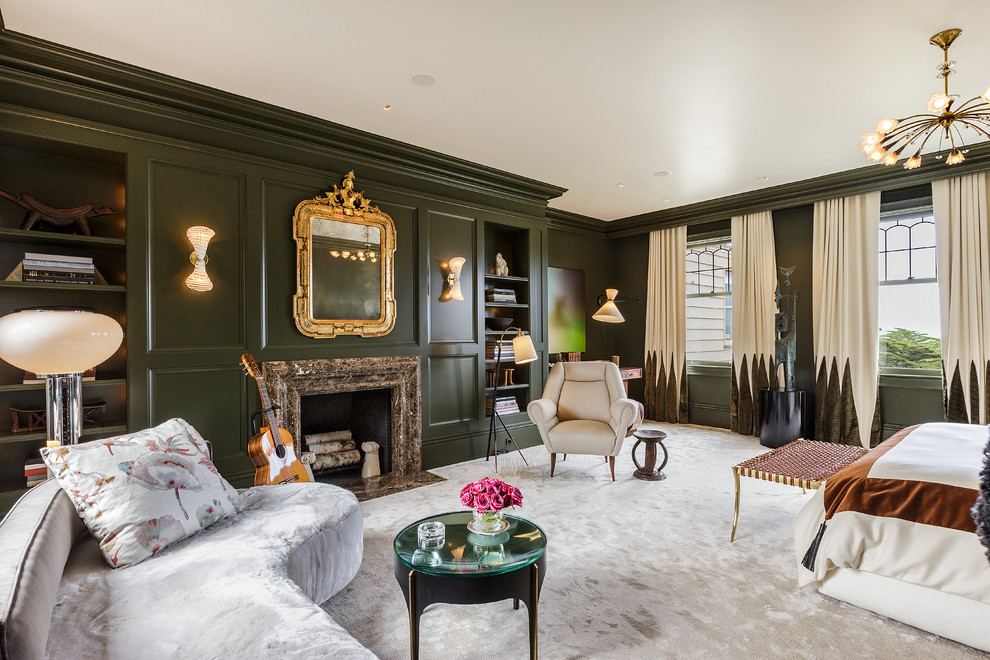 Bedroom - transitional bedroom idea in San Francisco