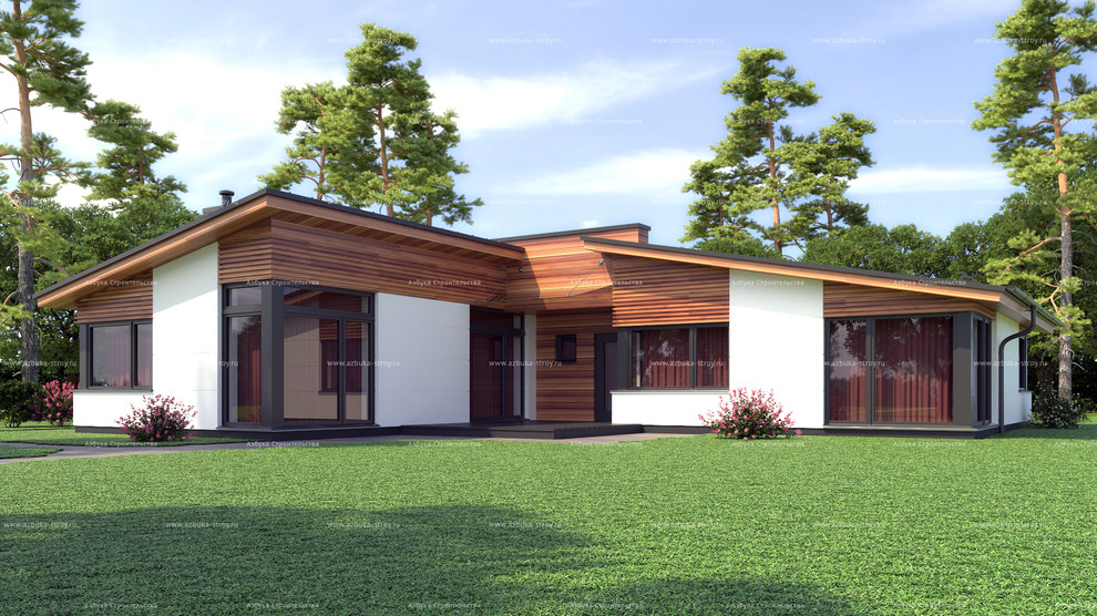 Проект экономичного одноэтажного дома АБ-180