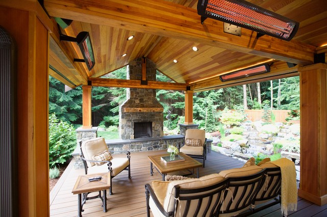 Snohomish Hip Roof Contemporary Deck Seattle By Timberline