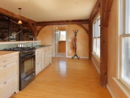 Inspiration for a rustic kitchen remodel in Burlington