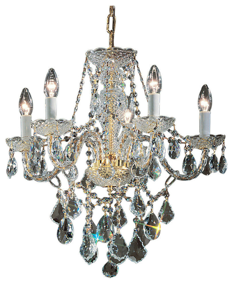 Monticello, Gold Plated, Crystalique - Traditional - Chandeliers - by ...