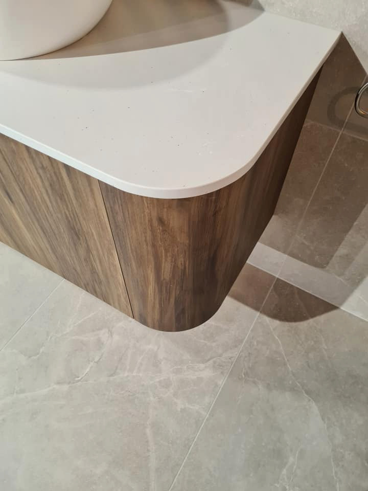 Curved Timber Bathroom Renovation
