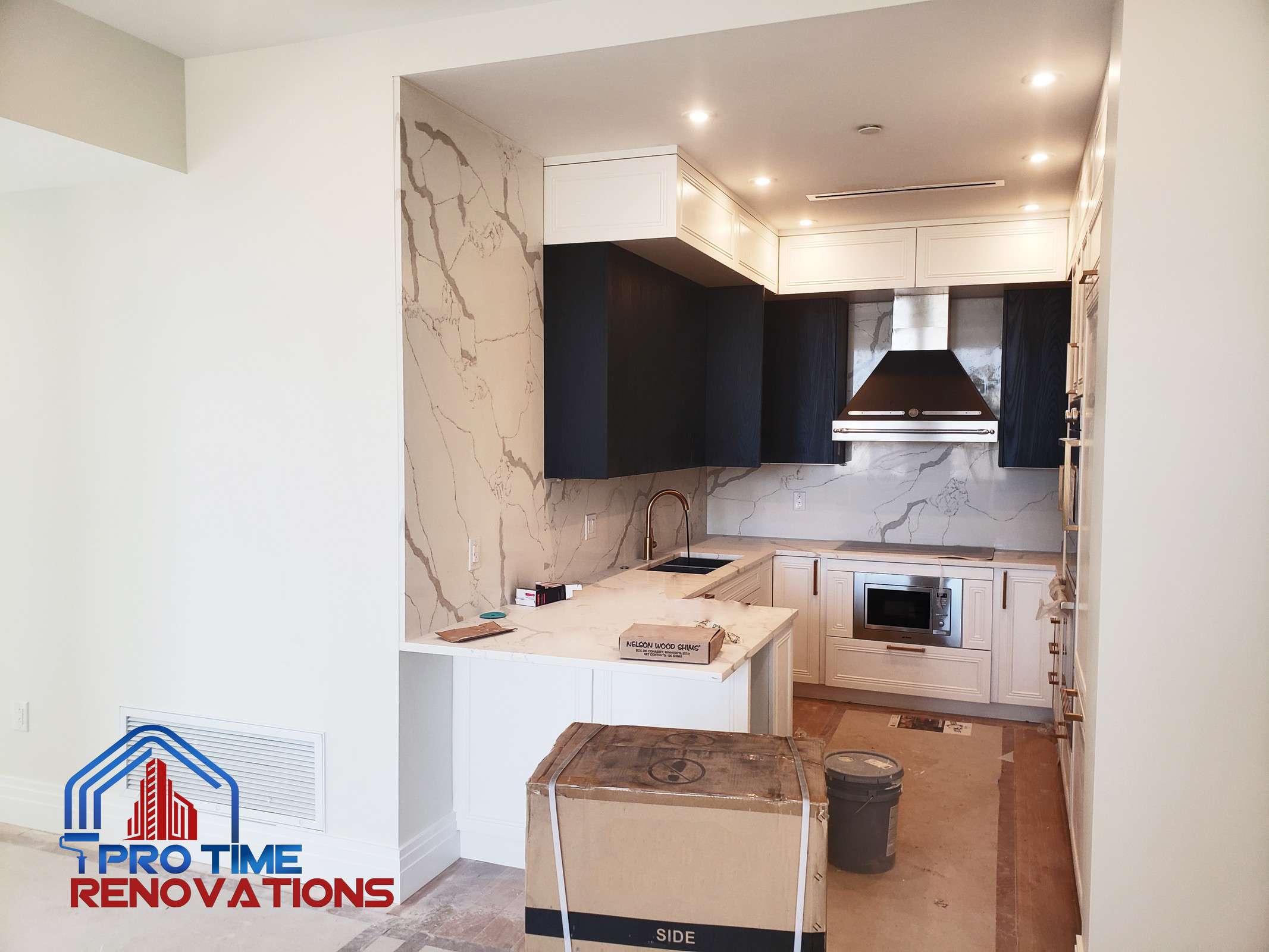 Kitchen installation.