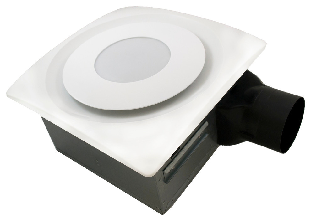 Aero Pure Slim Fit Bathroom Fan With LED Light - Contemporary