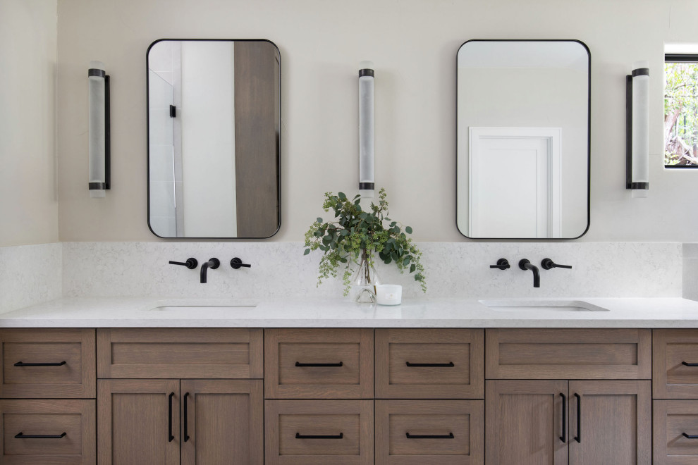 Inspiration for a transitional bathroom remodel in Austin