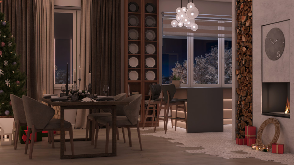 Интерьер коттеджа в Подмосковье