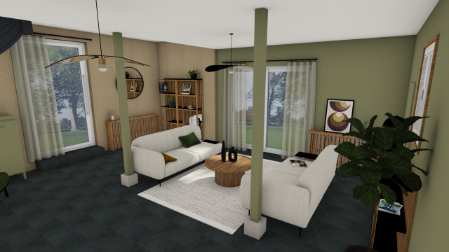 Projet Le Moulinet country-living-room