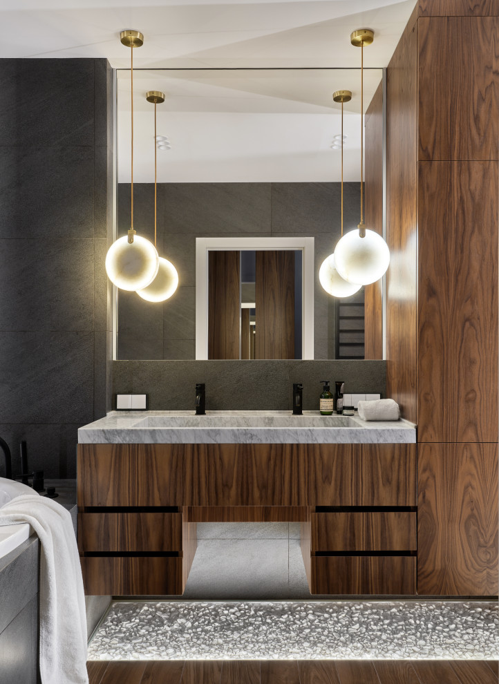 Ванная комната в реализованном проекте ЖК Наследие