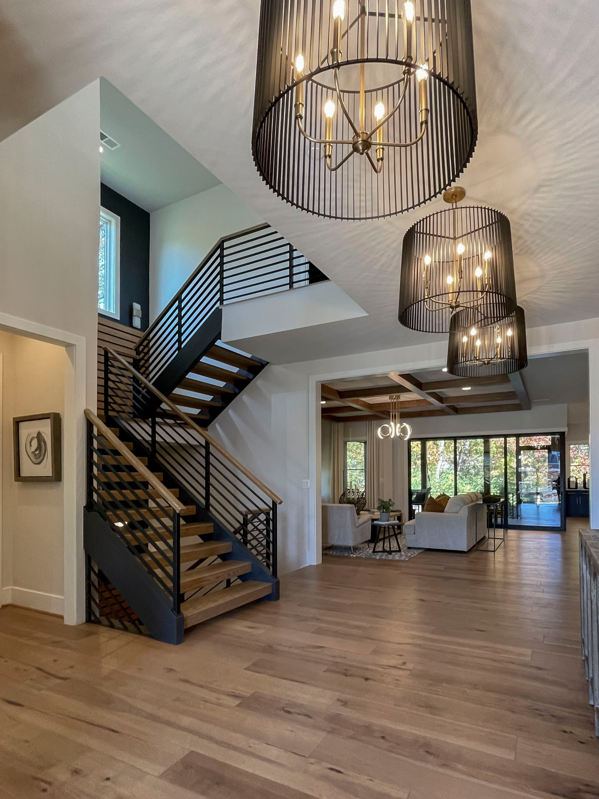 113_Floating Straight- Stringers with No Risers in Contemporary Home, Bethesda M
