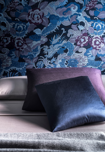 Beacon Hill: Ink moderne-tissu-d-ameublement