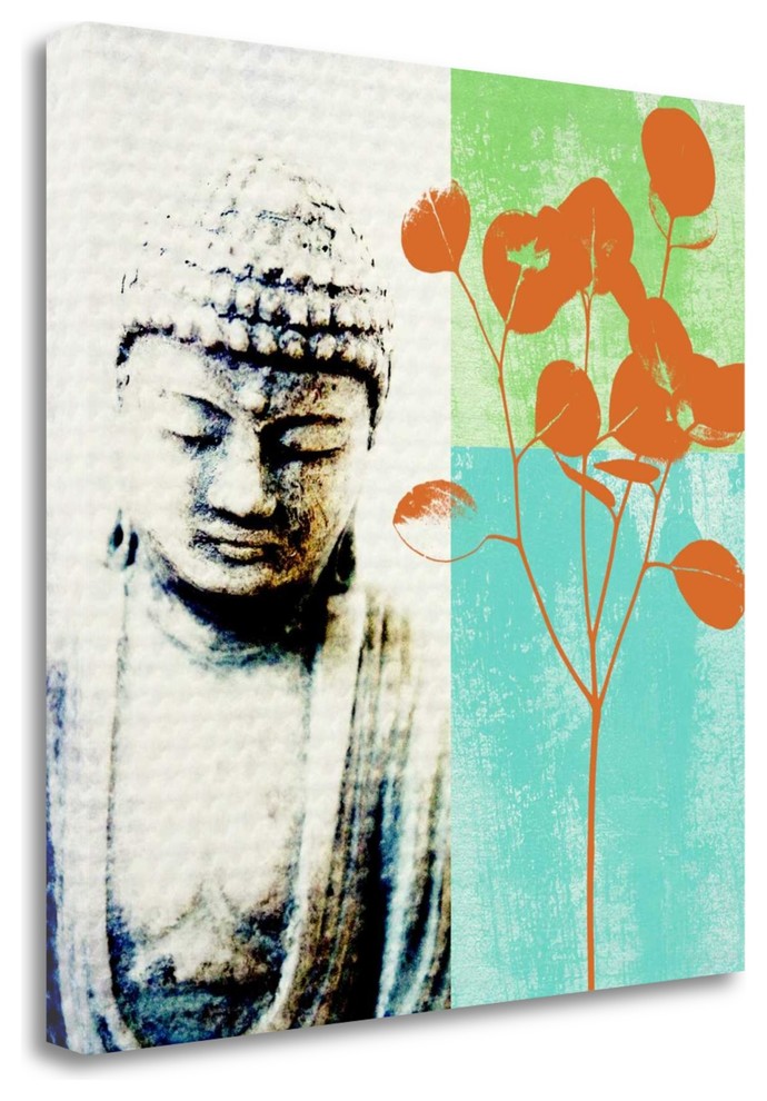 "Buddha Ii" By Linda Woods, Giclee Print On Gallery Wrap Canvas, Ready To Hang