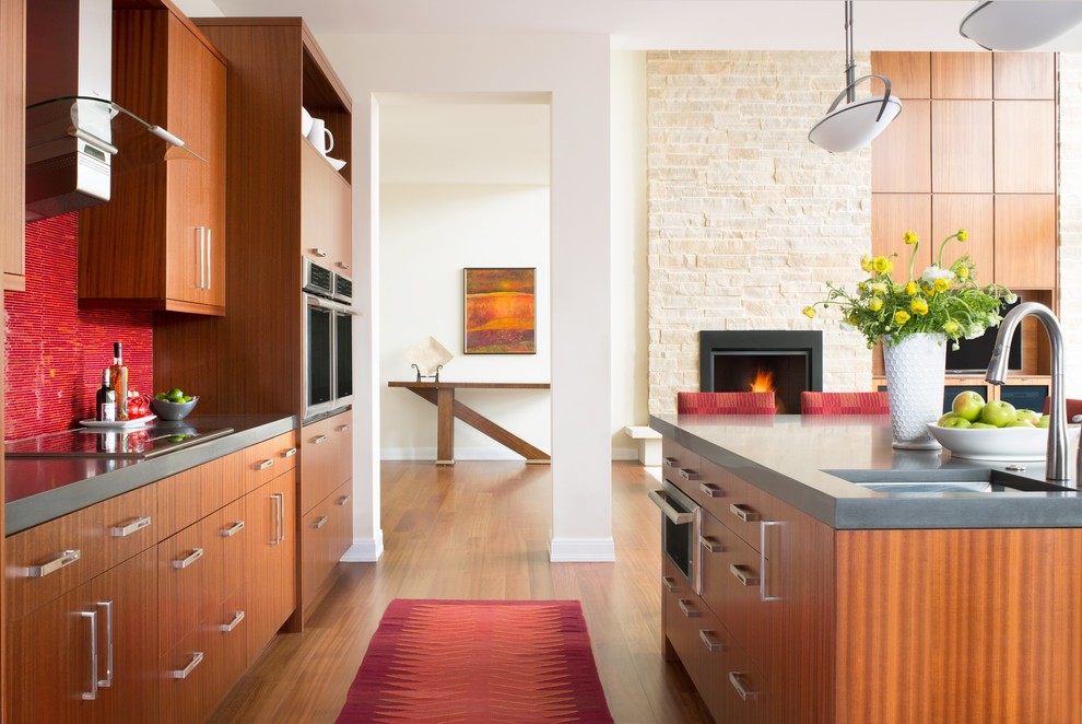 Seeing Red - Contemporary - Kitchen - Denver - by Exquisite Kitchen Design