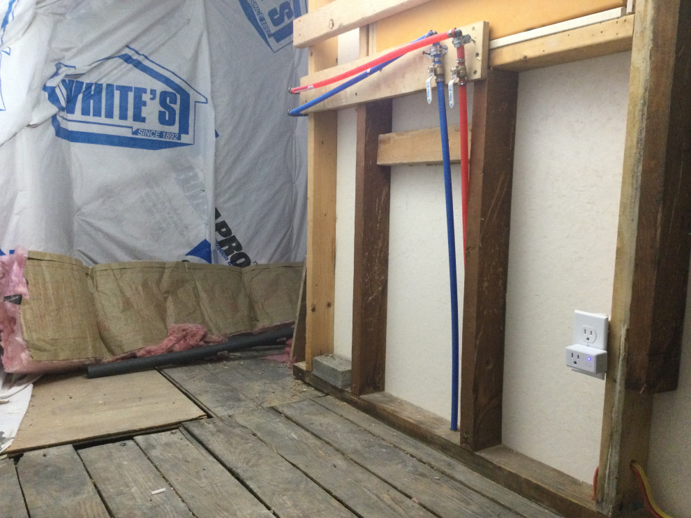 Keeping pipes from freezing in attic space