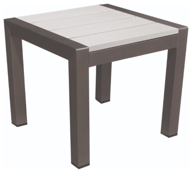 Versatile And Functional Easy Movable Outdoor Side Table, White