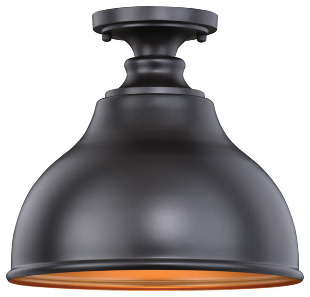 Delano 11 Semi Flush Mount Outer Oil Burnished Bronze With Inner Delano 11 Semi Flush Mount Outer Oil Burnished Bronze With Inner Light Gold Traditional Outdoor Ceiling Lighting By Lamp