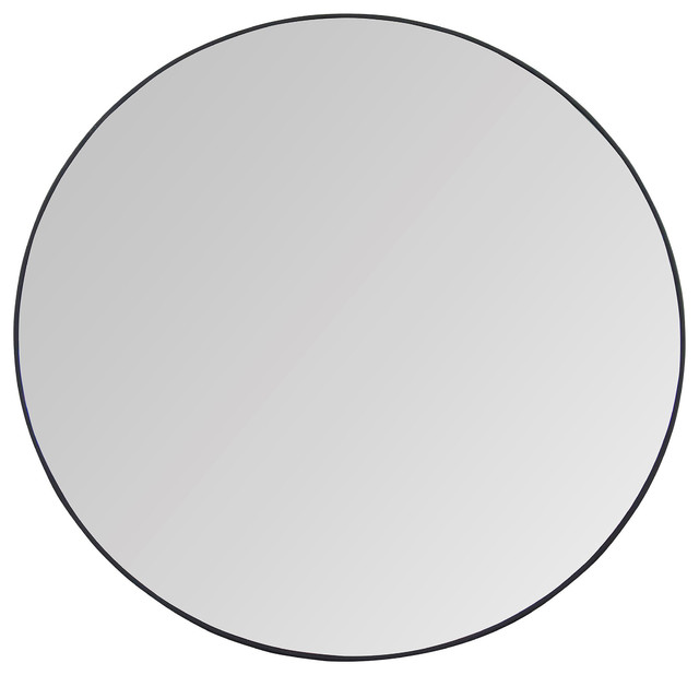 Catskill Industrial Loft Round Steel Mirror, 48"