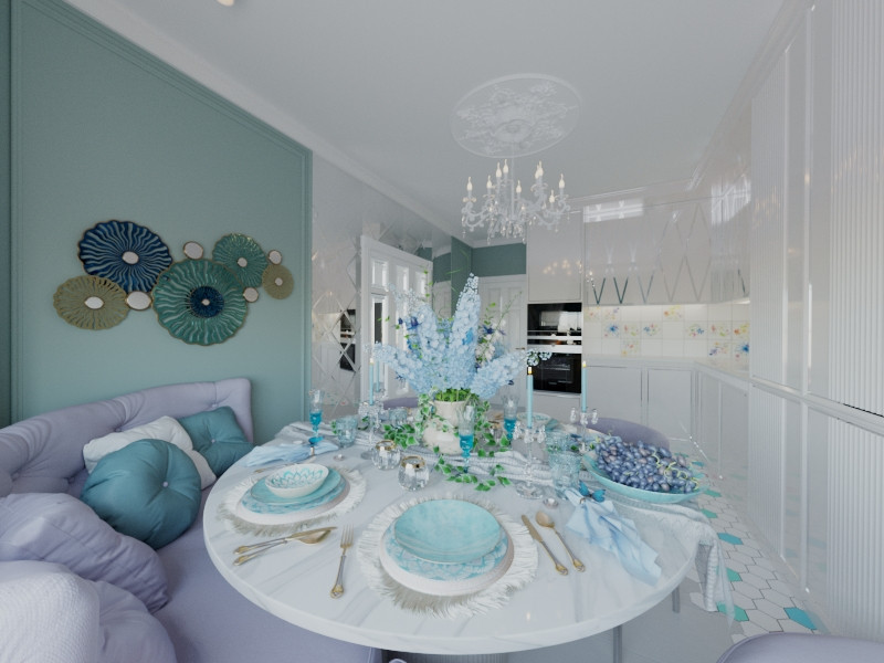 Легкий, воздушный интерьер квартиры в Москве