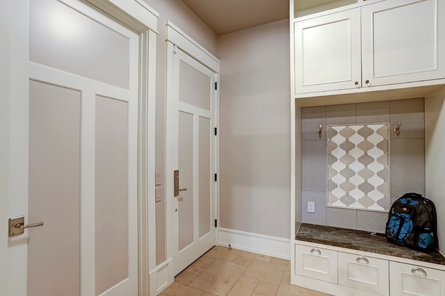 The Curated Craftsman in Oak Forest contemporary-entry