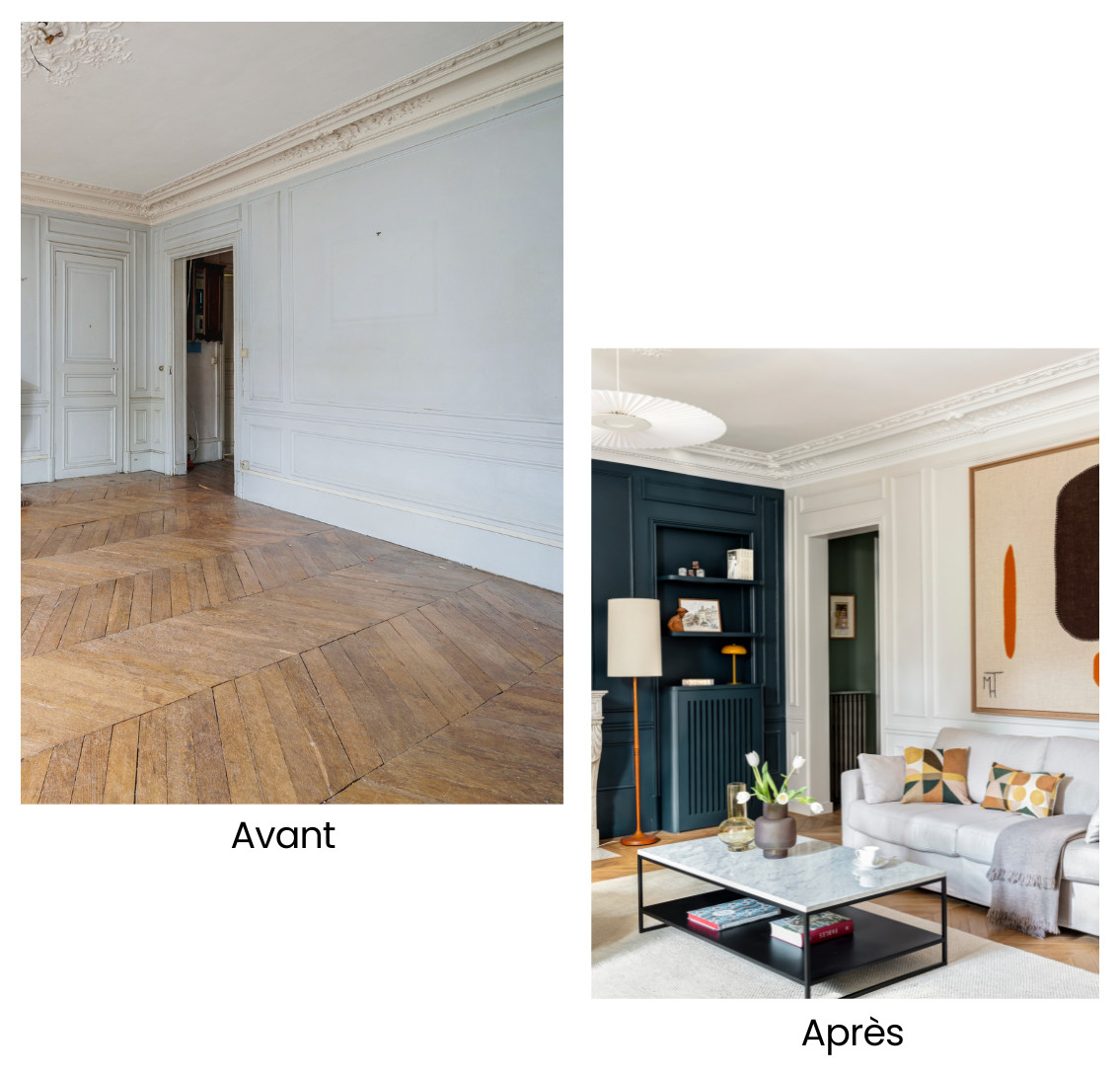 Rénovation totale d'un haussmannien de 80 m²