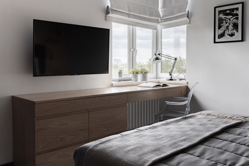 Уютная графичность. Квартира - отдых для семьи врачей