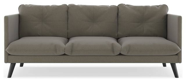 Keegan Sofa Oxford Weave Midcentury Sofas By Nyekoncept Keegan Sofa Oxford Weave Smoke