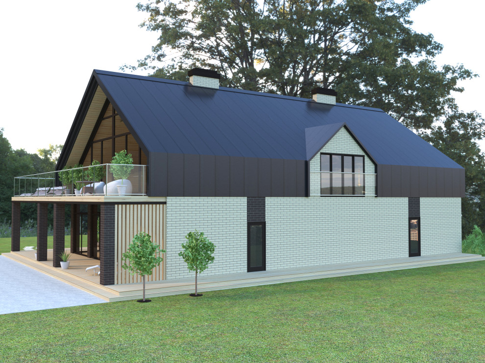 Проект большой БАНИ с террасой на базе отдыха.